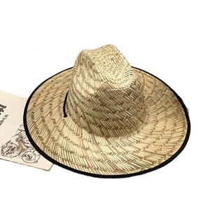 Classic Straw Lifeguard Hat 1