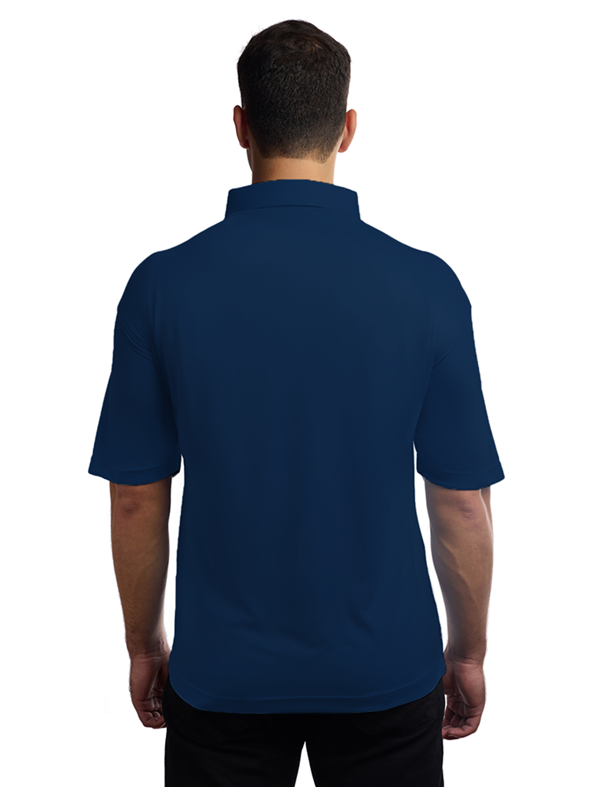 Blue Generation - Men's Pocketless Bonded Collar Dress Polo 9