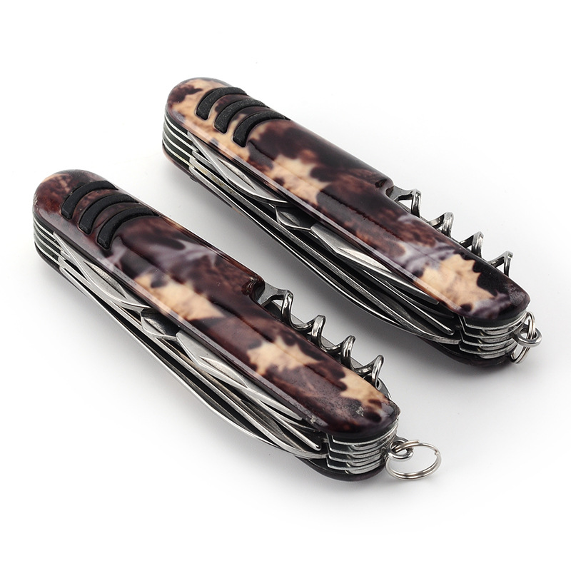 Camouflage Multi-Function Tool Pocket Knife 8