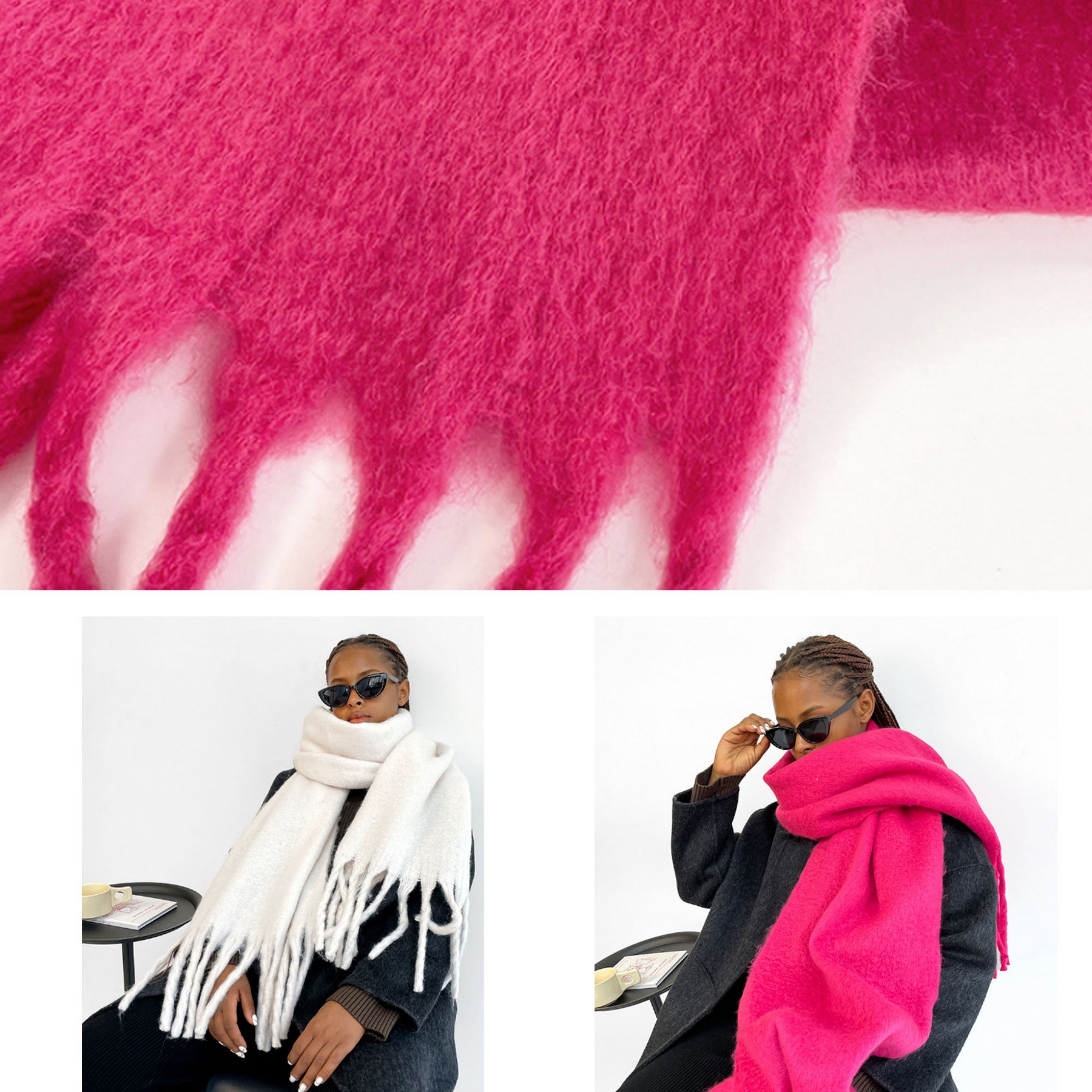 Women Cashmere Feel Scarf 2