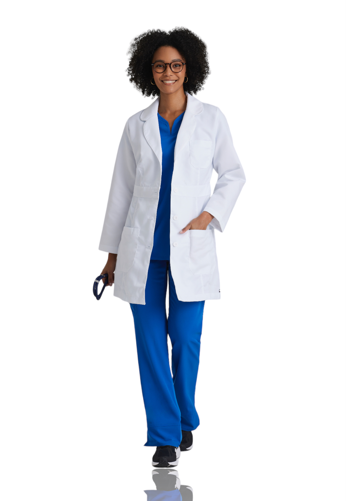 Grey's Anatomy Classic - Women's Three-Pocket 34" Mid-Length Lily Lab Coat 3