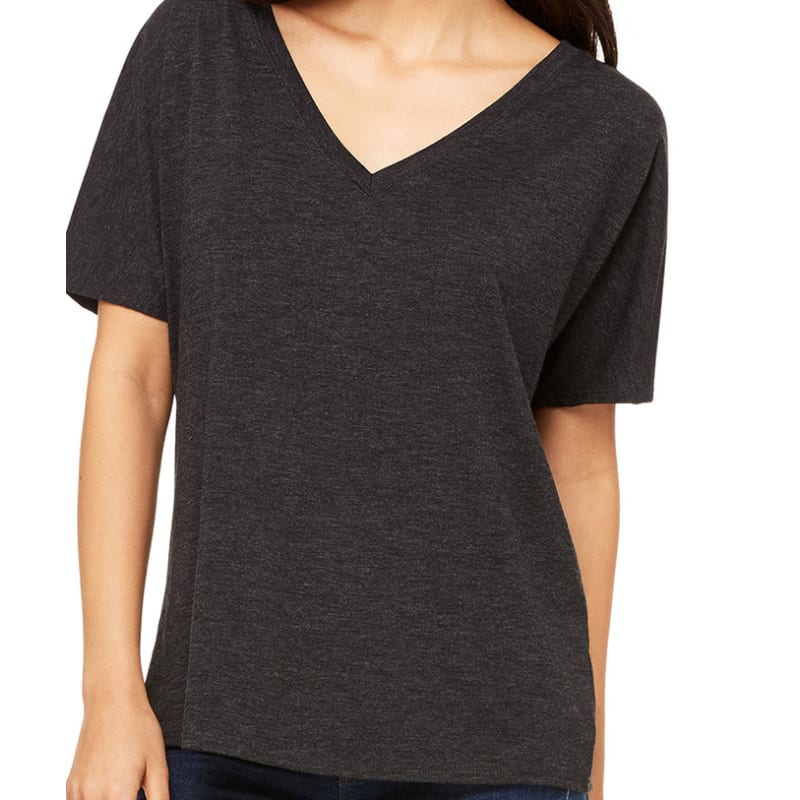Bella Ladies Slouchy V-Neck T-Shirt 9