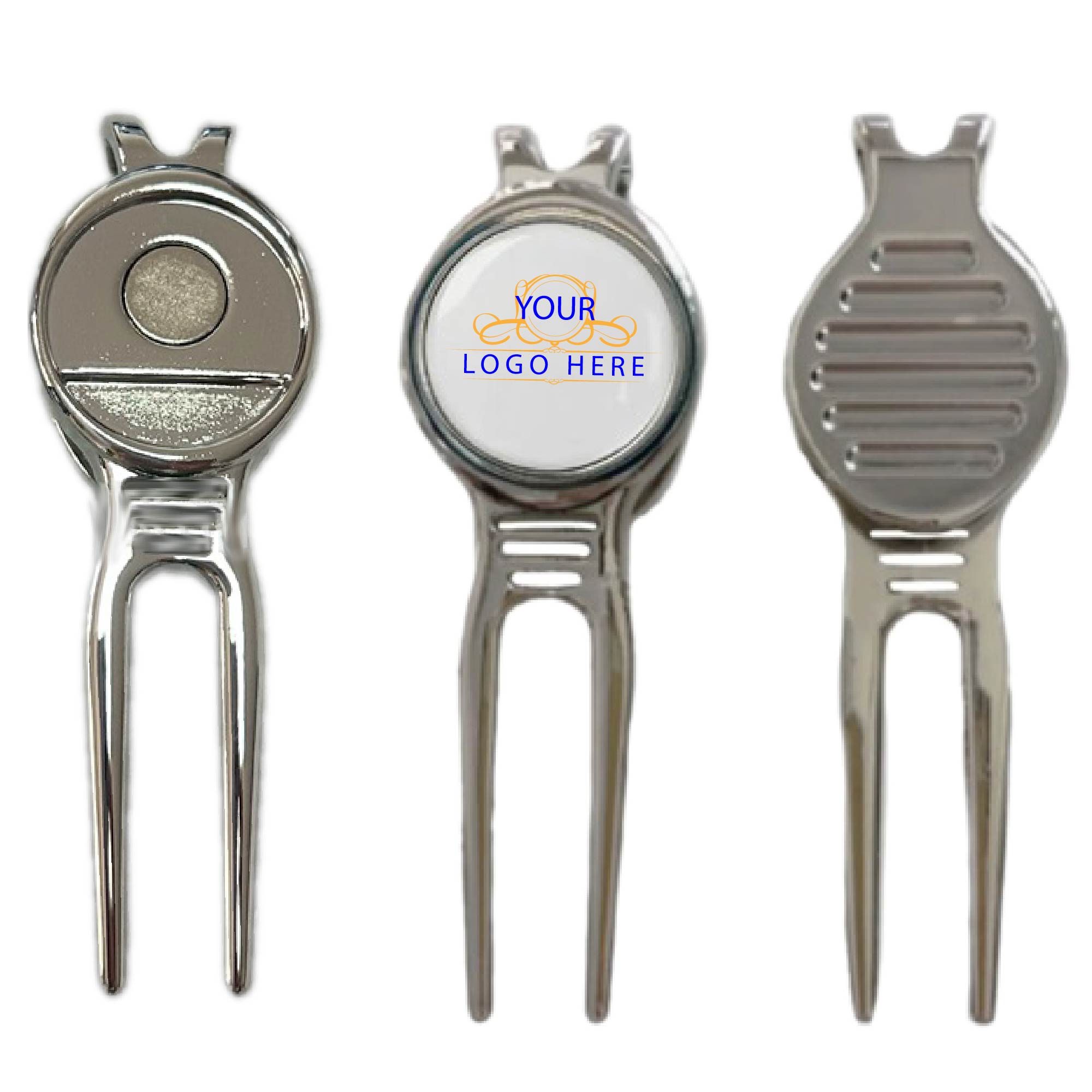Golf Divot Tool & Money Clip with Custom Ball Marker 1