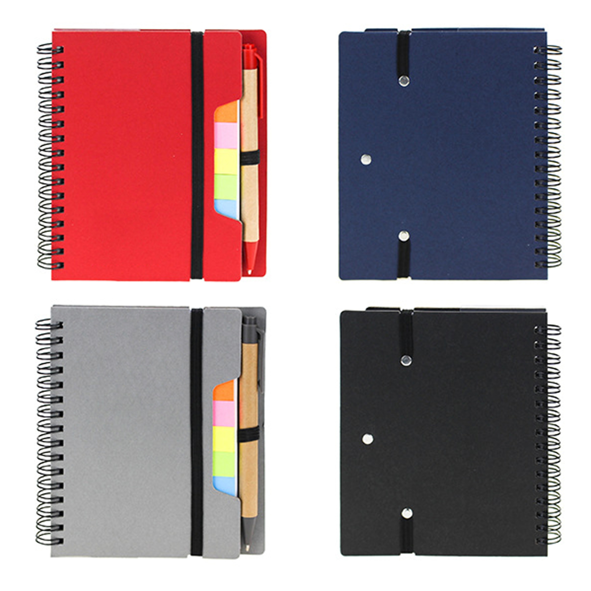 Kraft Notebook w/Sticky Flags And Pen 4