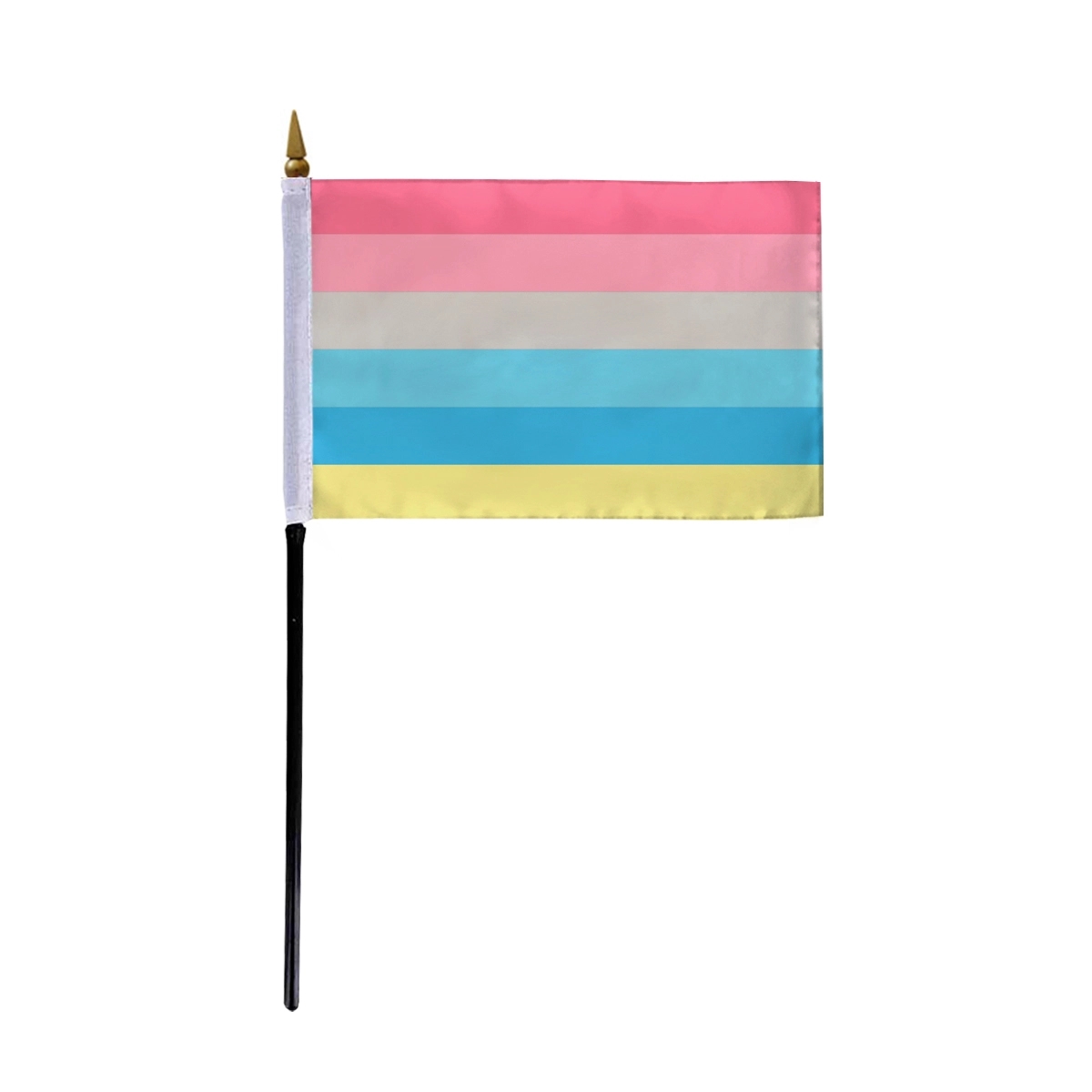 1ply Genderflux Stick Flag (Printed) 1