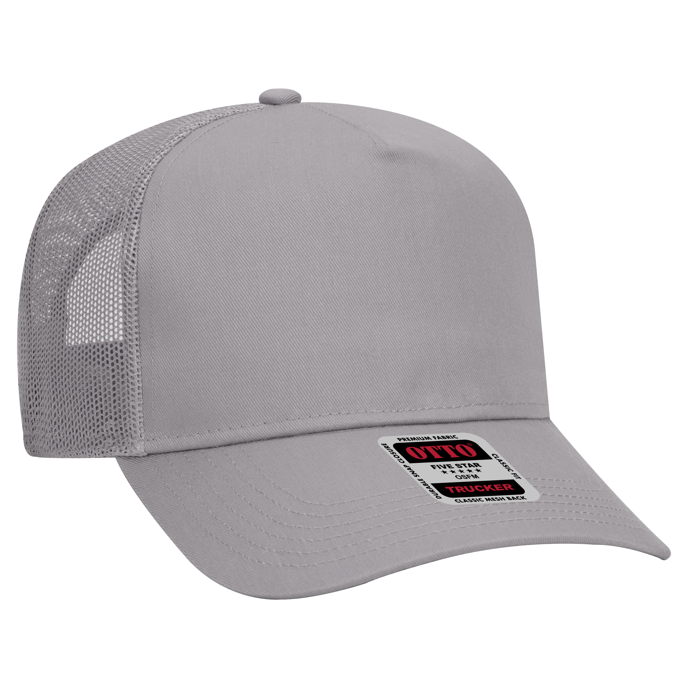 OTTO CAP® 5 Panel Mid Profile Mesh Back Trucker Hat 46