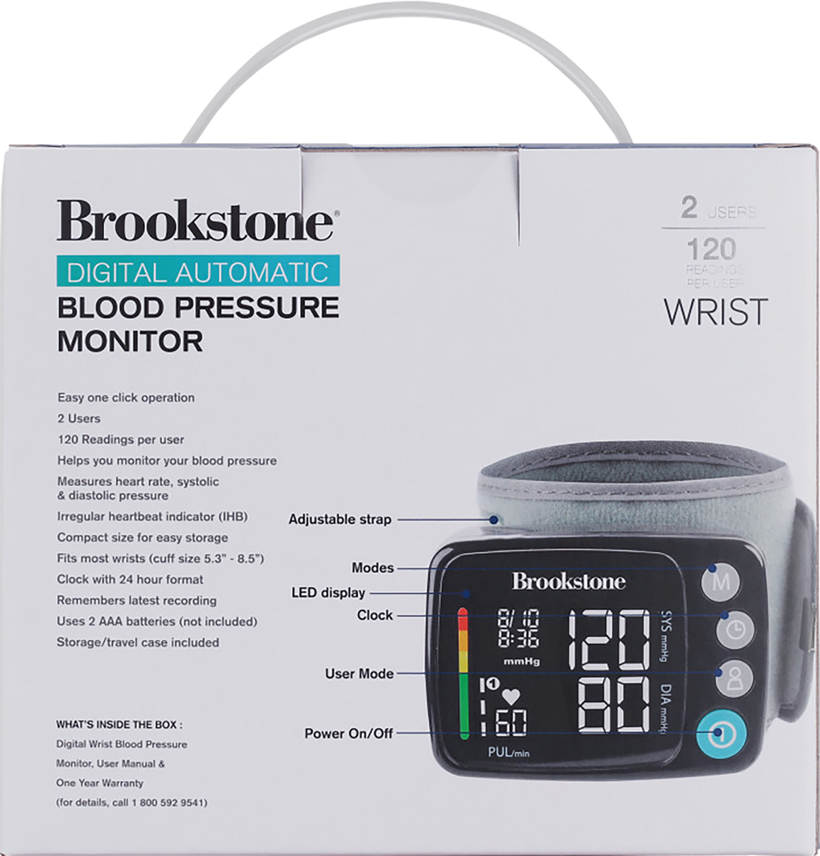 Brookstone® Digital Blood Pressure Monitor 28