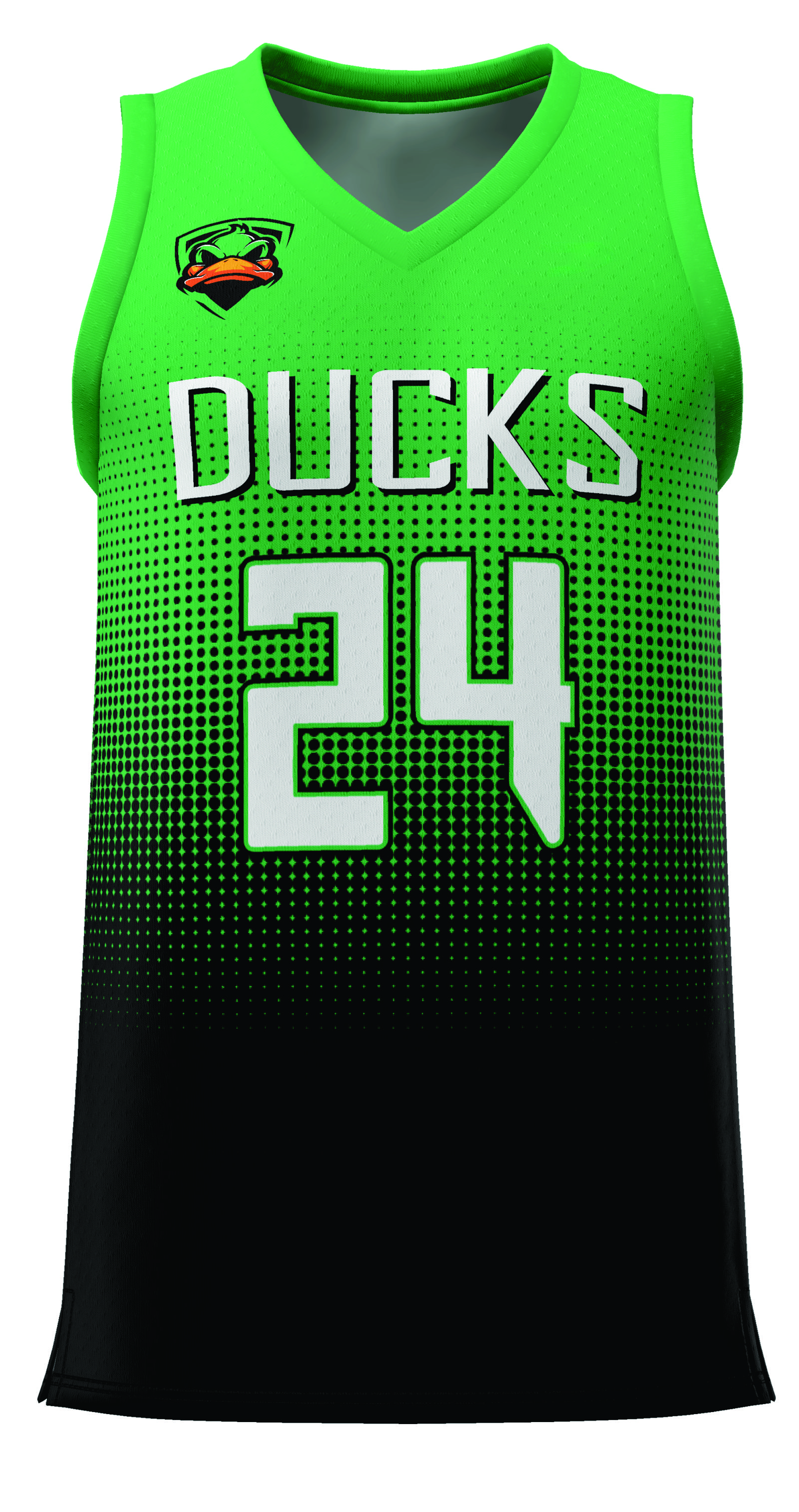 Men's Zone V-Neck Basketball Jersey 2