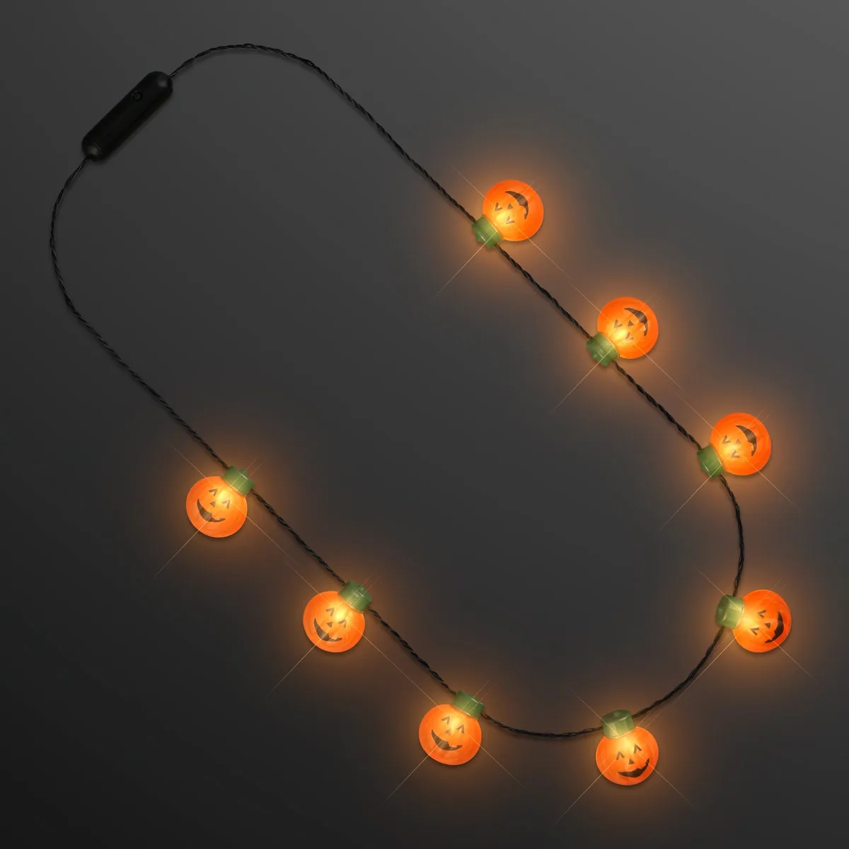 Mid-size Pumpkin Bulbs LED Necklace 2
