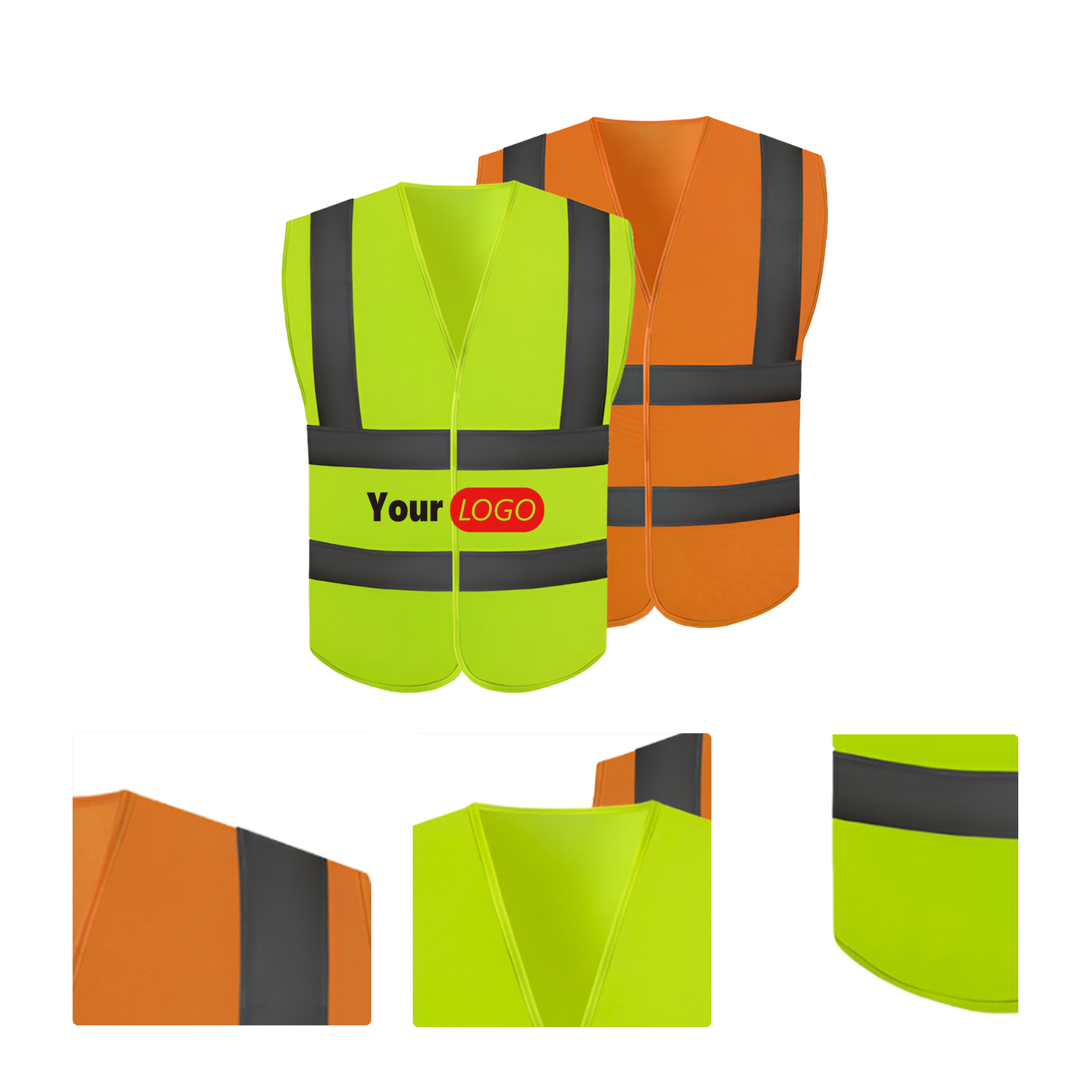 MOQ50 Personalized Kids Reflective Safety Vests 2