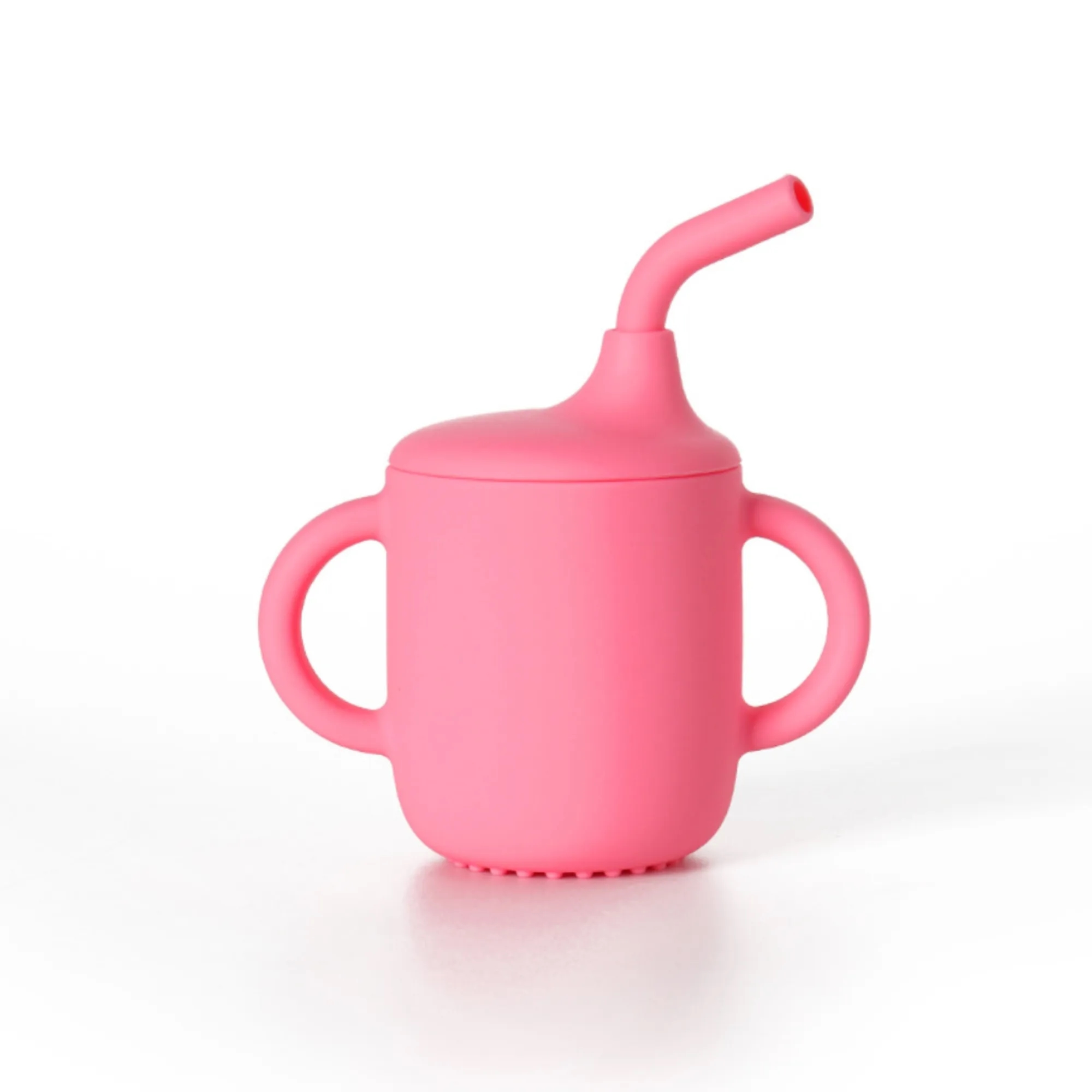 Silicone Kids' Tableware Set, Spill-Proof Sippy Cup w/ Straw 8