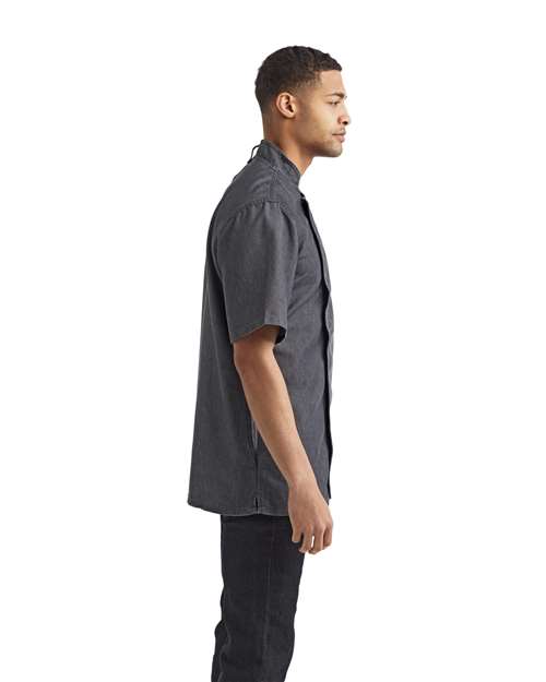 Unisex Zip-Close Short Sleeve Chef's Coat - RP906 12