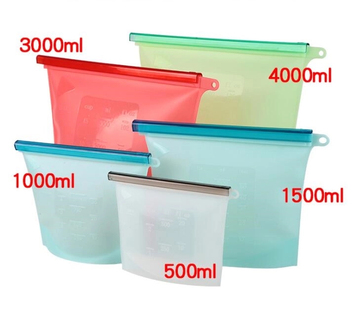 Reusable Silicone Food Storage Bag - 1500ML 5