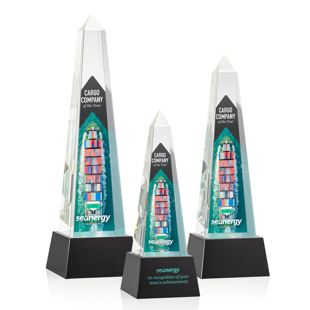 Master Obelisk VividPrint™ Award on Base - Black