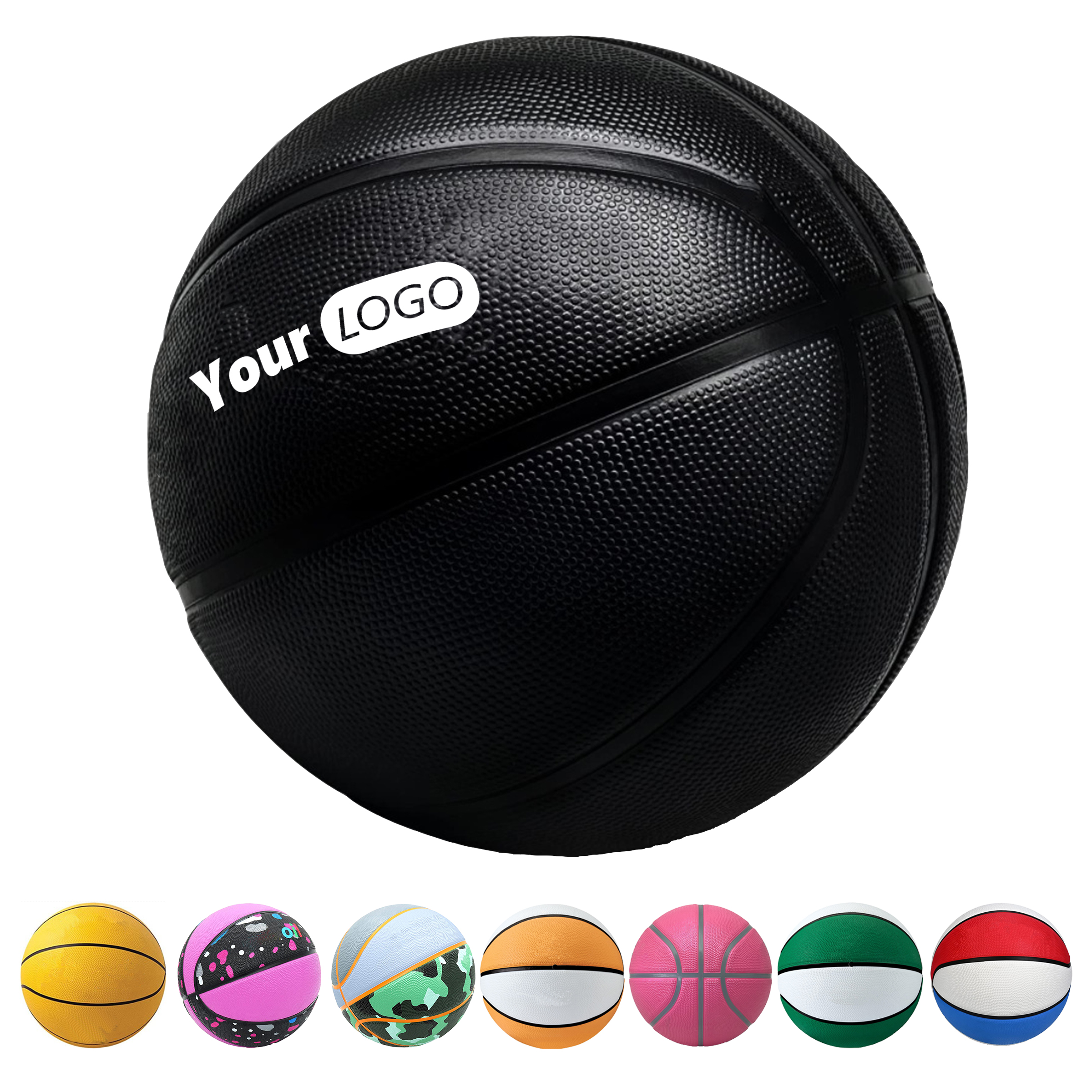Custom Colorful Rubber Basketball 4