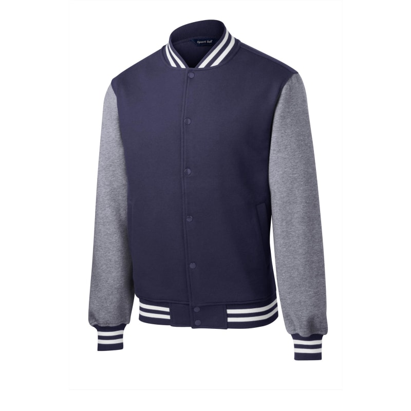 Sport-Tek Fleece Letterman Jacket. 12