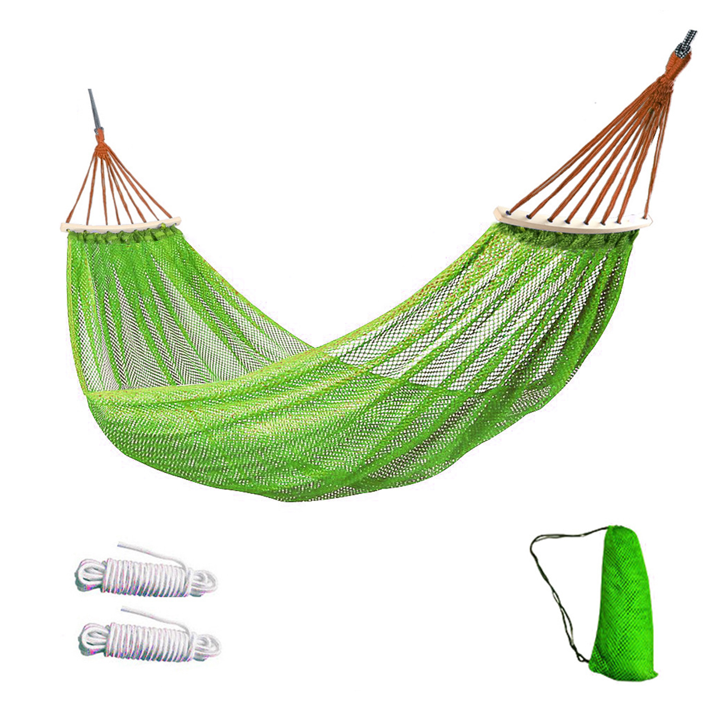 Polyester Anti Rollover Hammock With Curved Rod 6