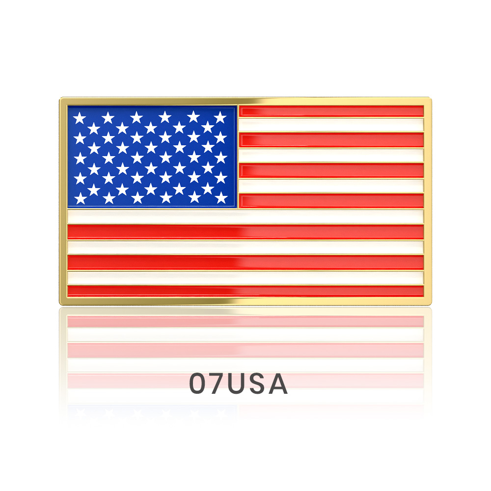 1" Stock Flag Pins 47
