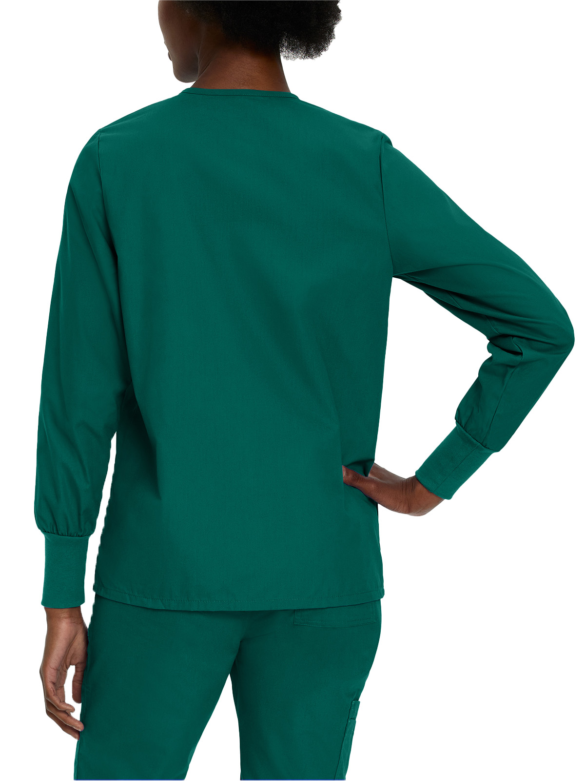 Landau - Essentials - Women's Four-Pocket Crew Neck Warm-Up Jacket 44