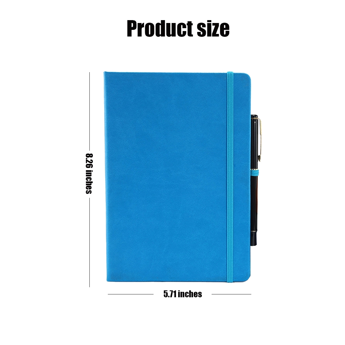 A5 Pu 200 Pages Thick Classic Notebook With Pen Loop 3