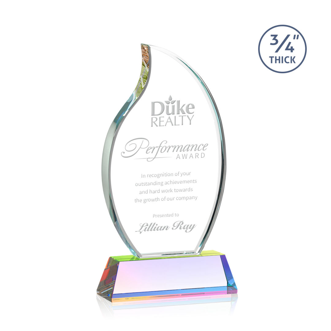 Croydon Flame Award on Newhaven Base - Prismatic 9