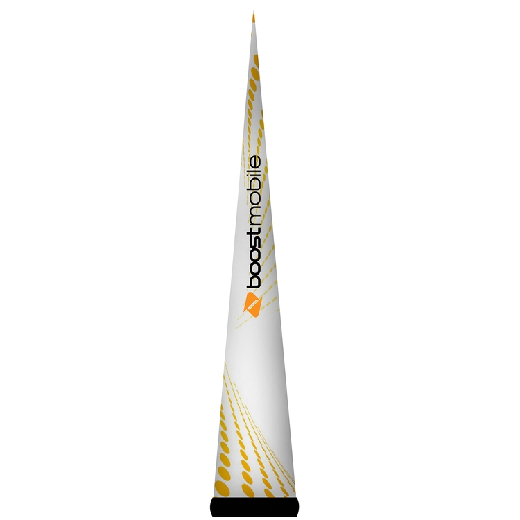 AirePin™ LED Inflatable Column, Cones_White Boost Mobile - 7.5'H 2