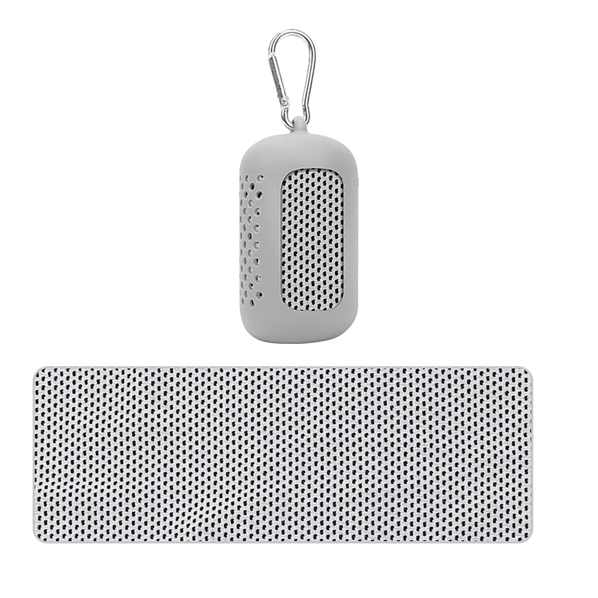 Quick Dry Polyester Towel with Carabiner Clip for Outdoor Ac 15