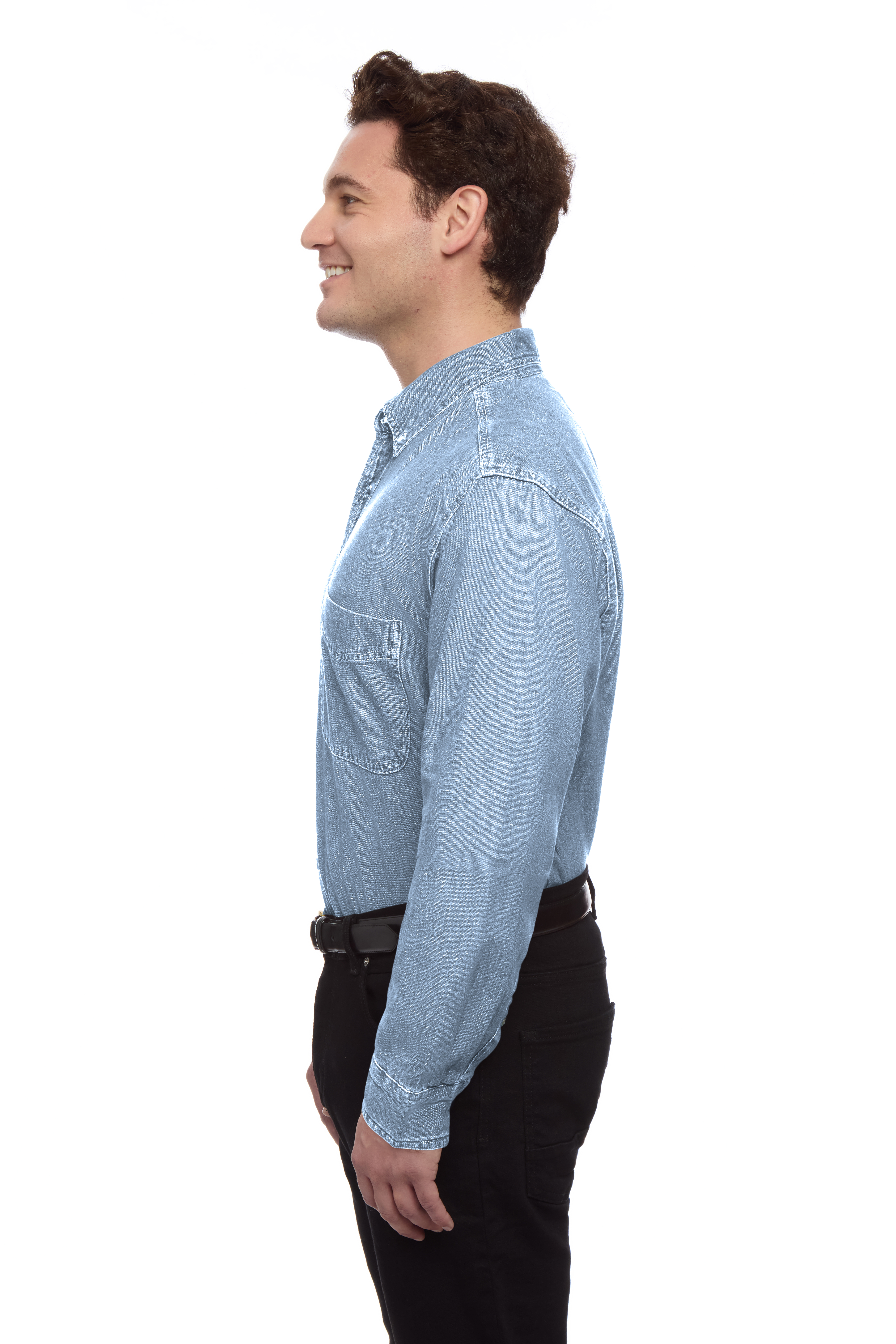 Men's L/S 100% Cotton Denim Shirt 8