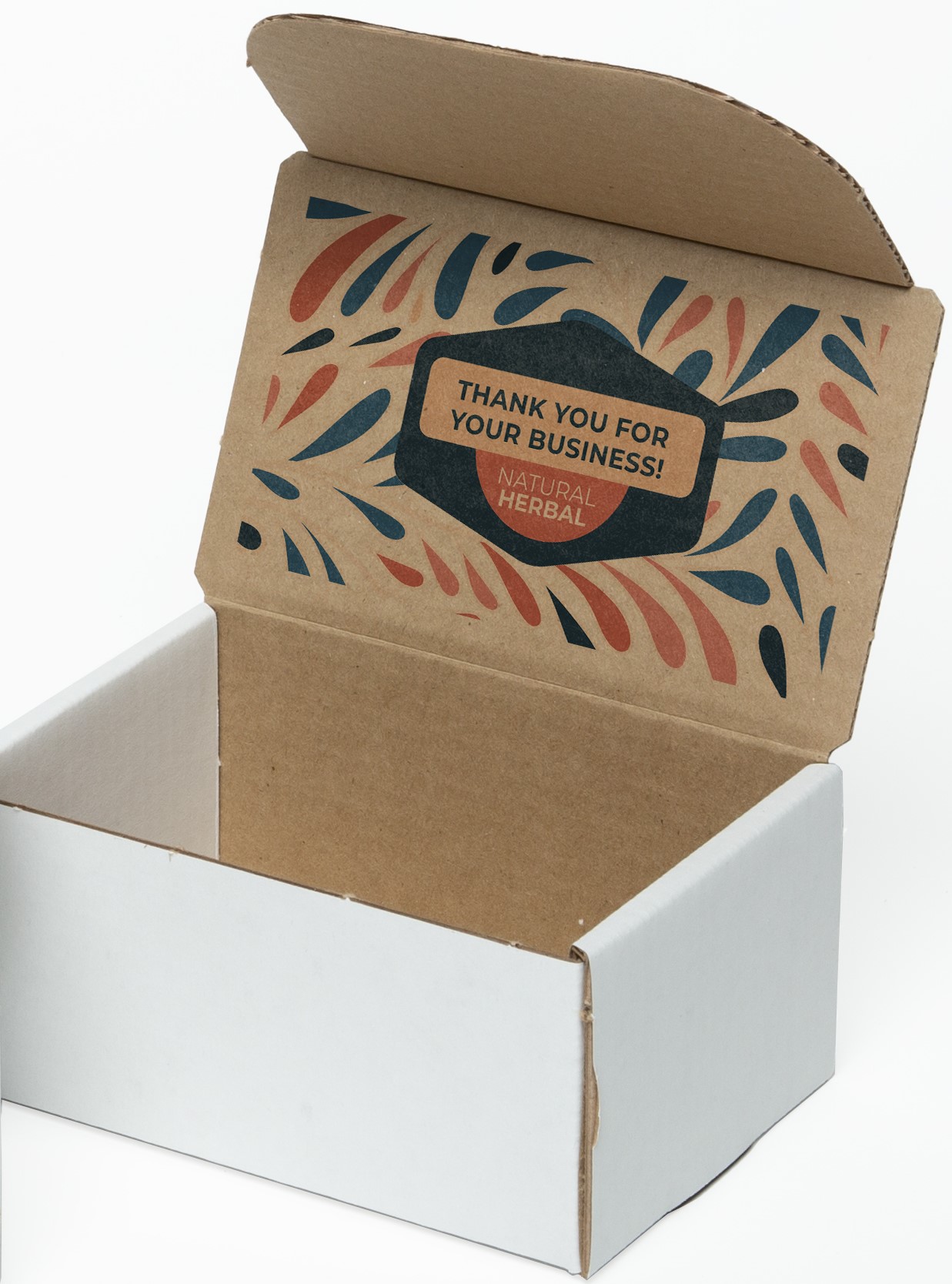 Full Color White Display Mailer Box w/Inside Imprint (6" x 4" x 3")