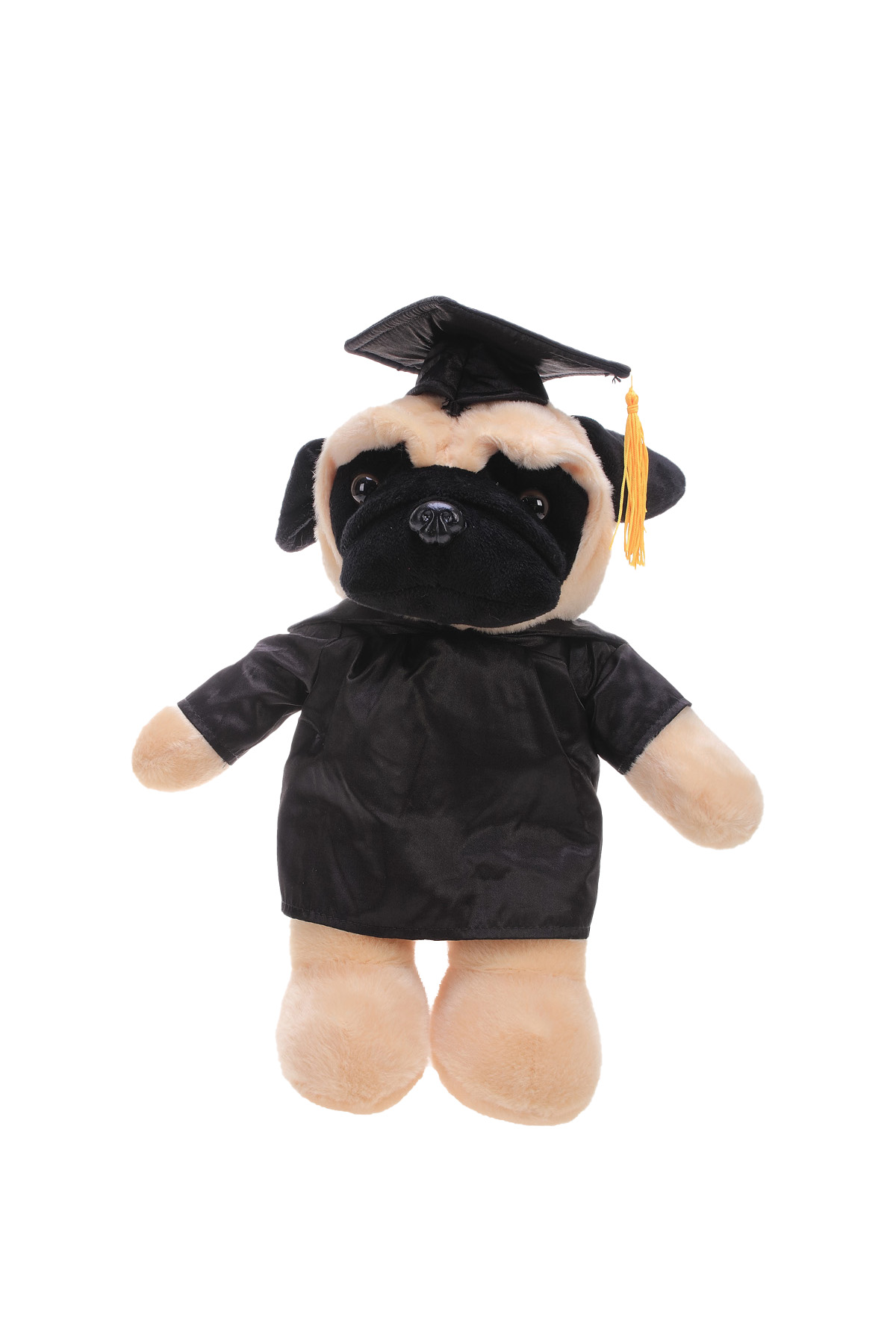 Soft Plush Pug in Graduation Cap & Gown Stuffed Animal