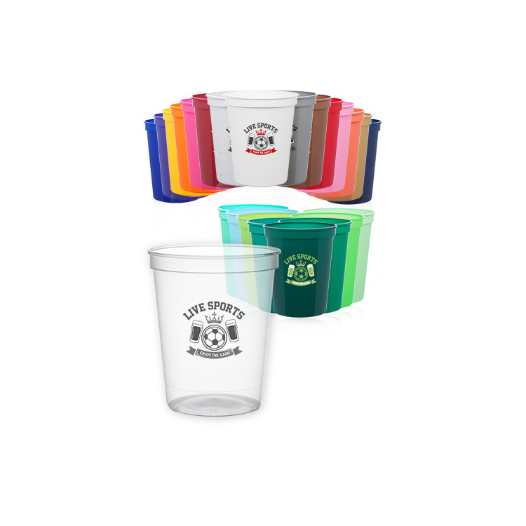 16 oz. Reusable Plastic Stadium Cup - USA Made 29