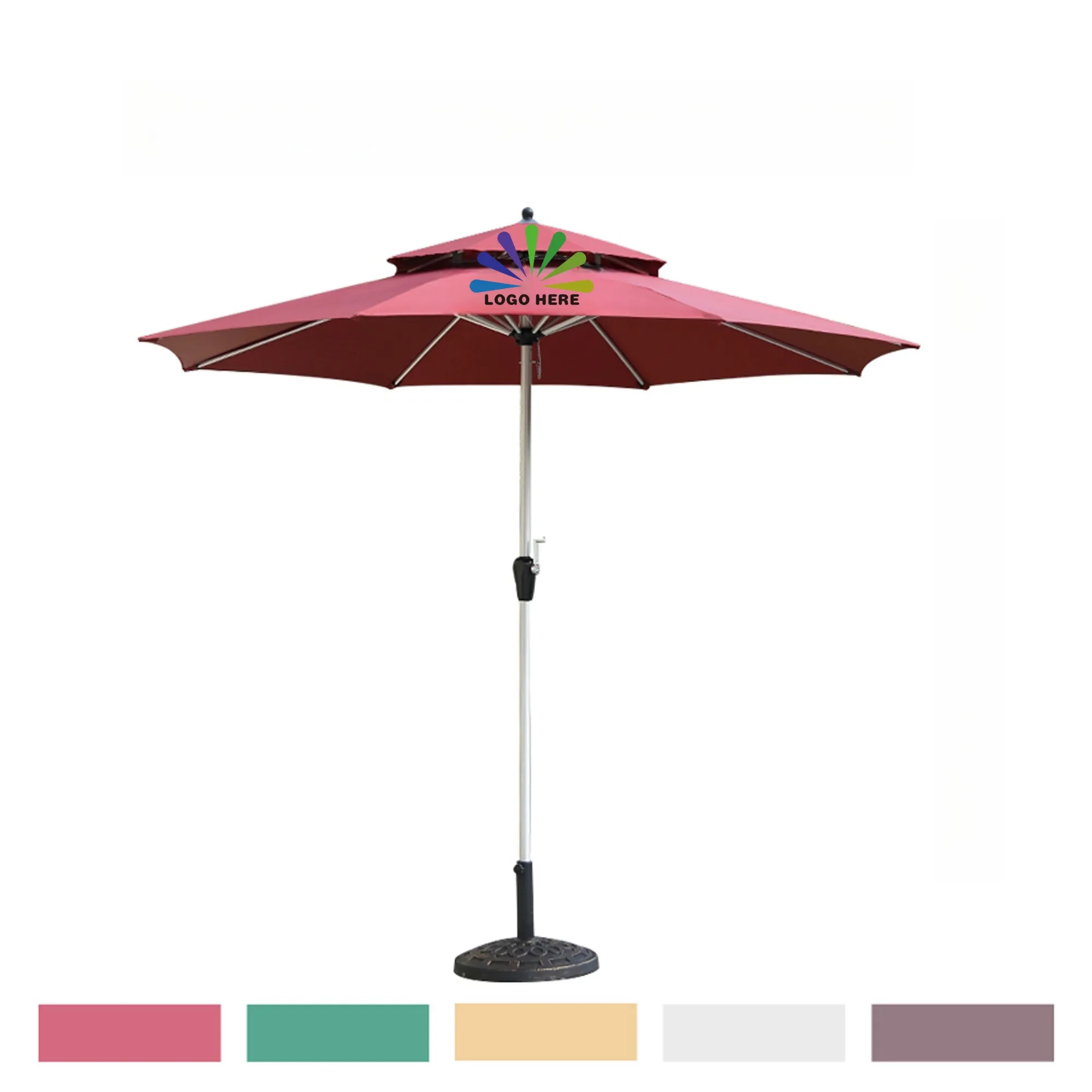 Foldable Frame Advertising Summer Beach Umbrella MOQ1 5