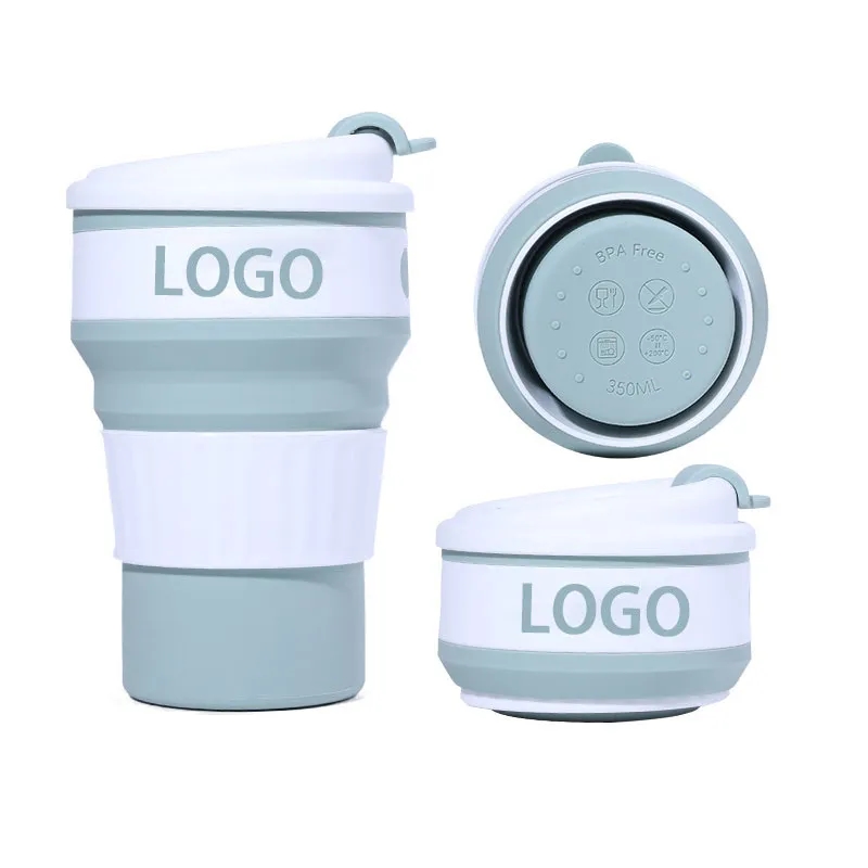 Custom LOGO Silicone Folding Cup 6