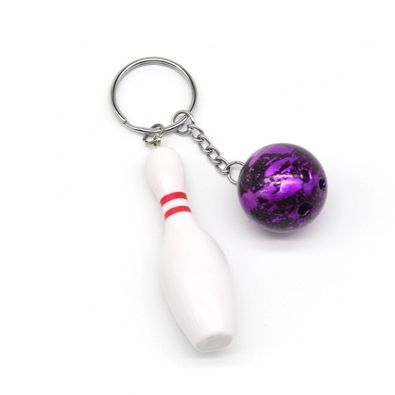 2 in 1 Bowling Metal Keychain 3