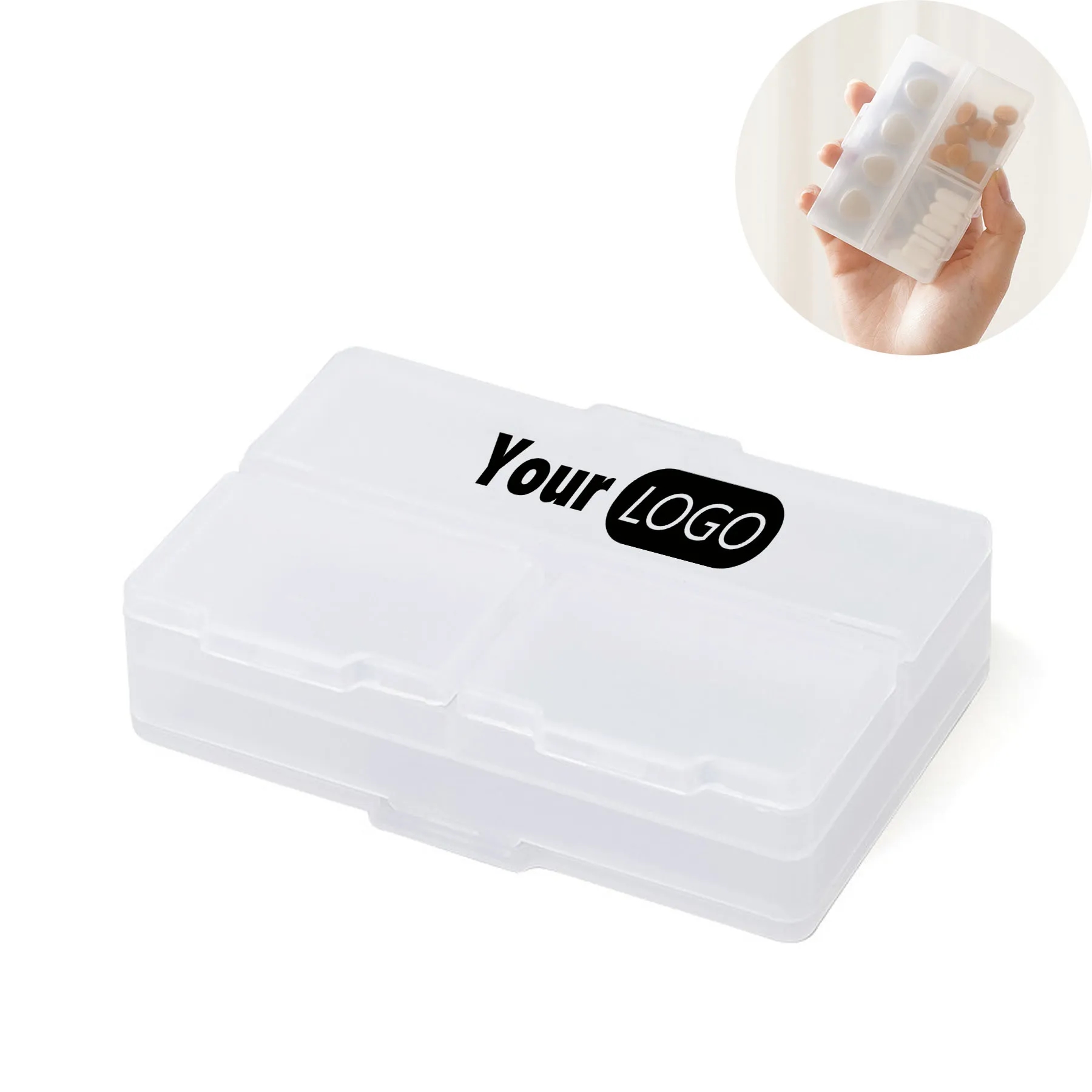Portable Four Compartment Pill Box 1