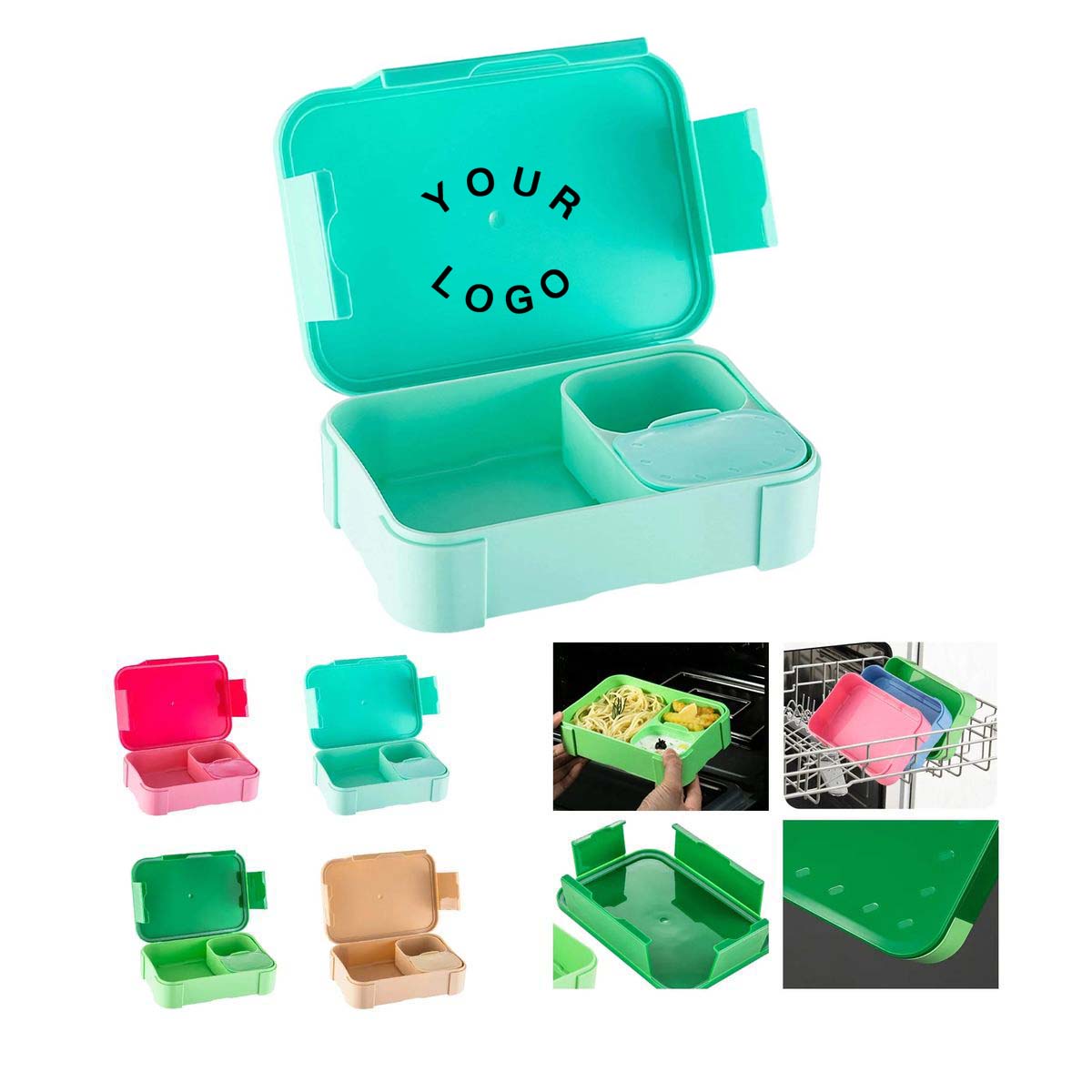 Eco Friendly PP Lunch Box for Children Meals 2