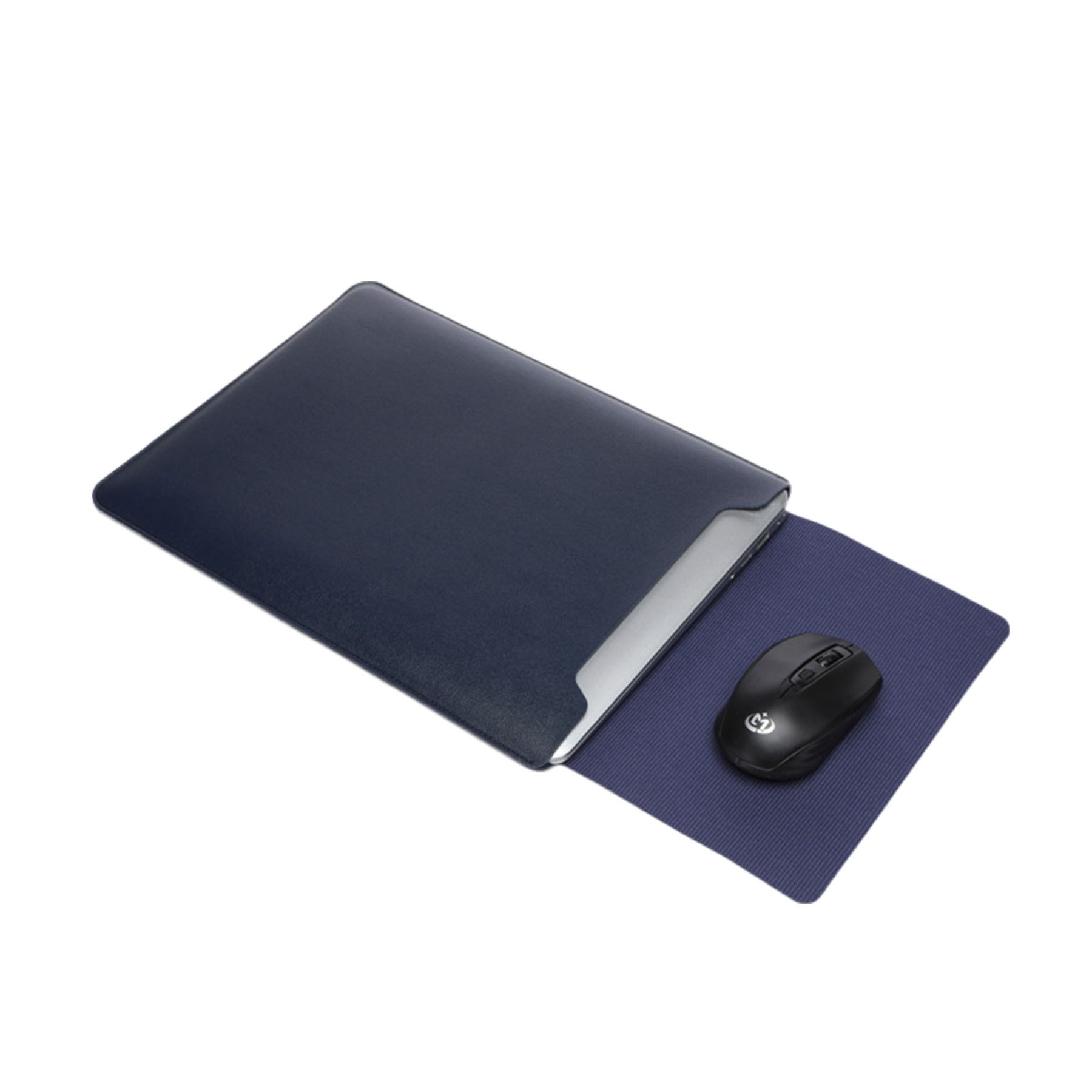 14Inch PU Leather Laptop Protective Sleeve W/ Mouse Pad 1