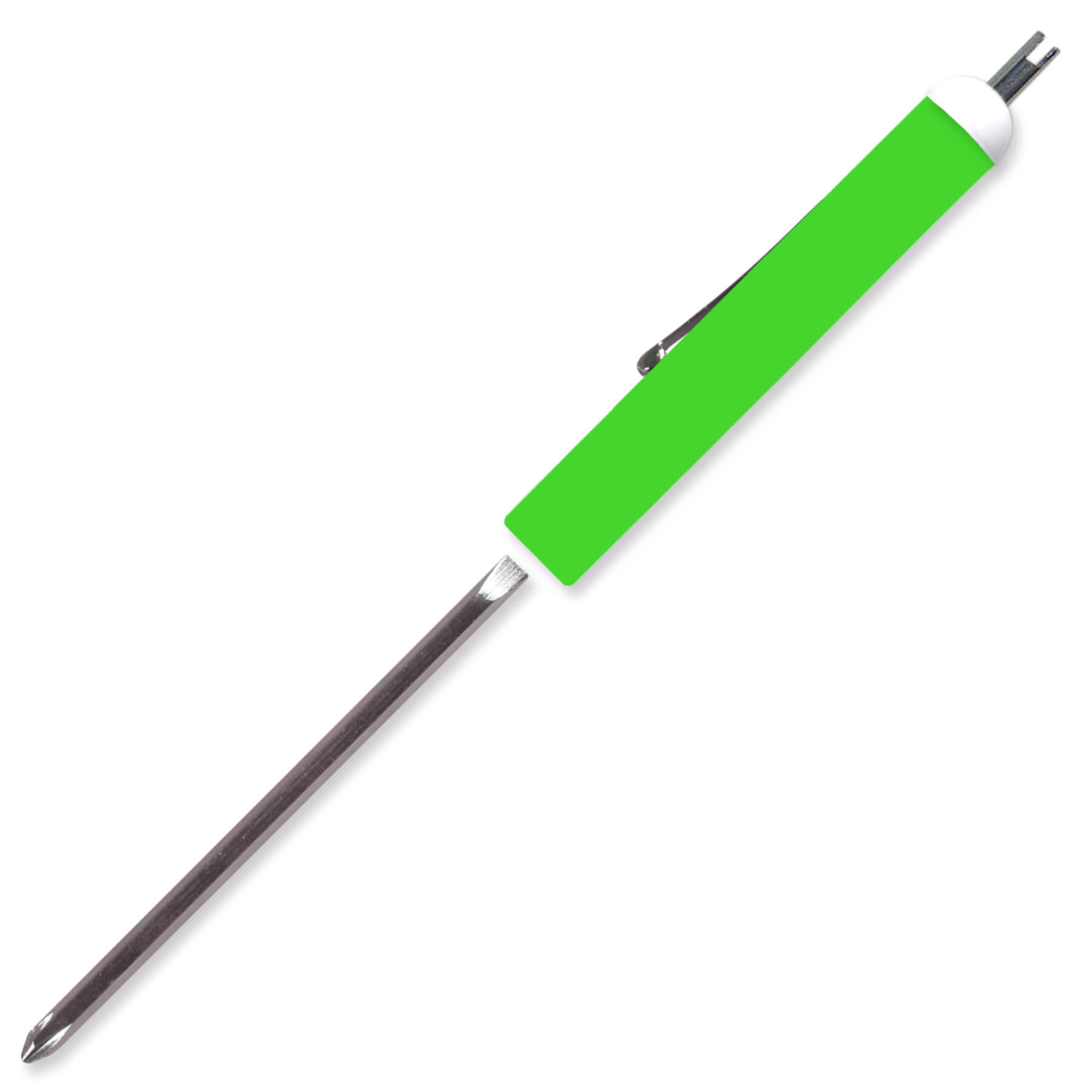 Pocket Screwdriver Reversible Flat Blade + Valve Stem Top 7