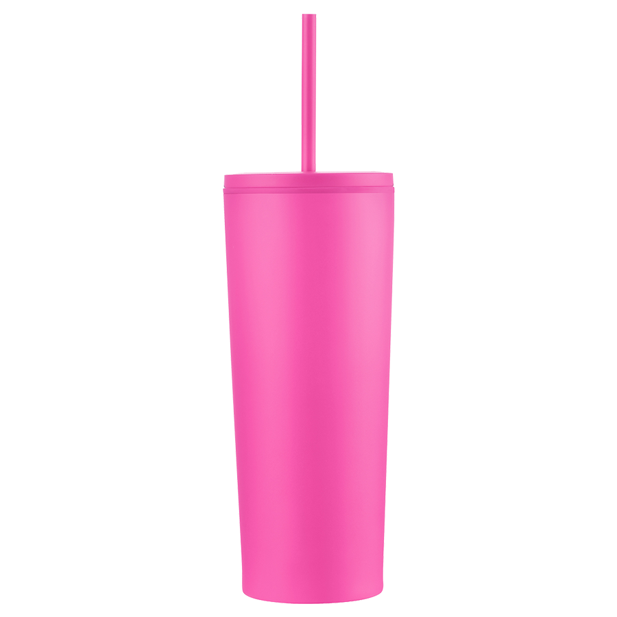 EcoSip 24oz Double Wall Tumbler with Leak-Proof Straw 23