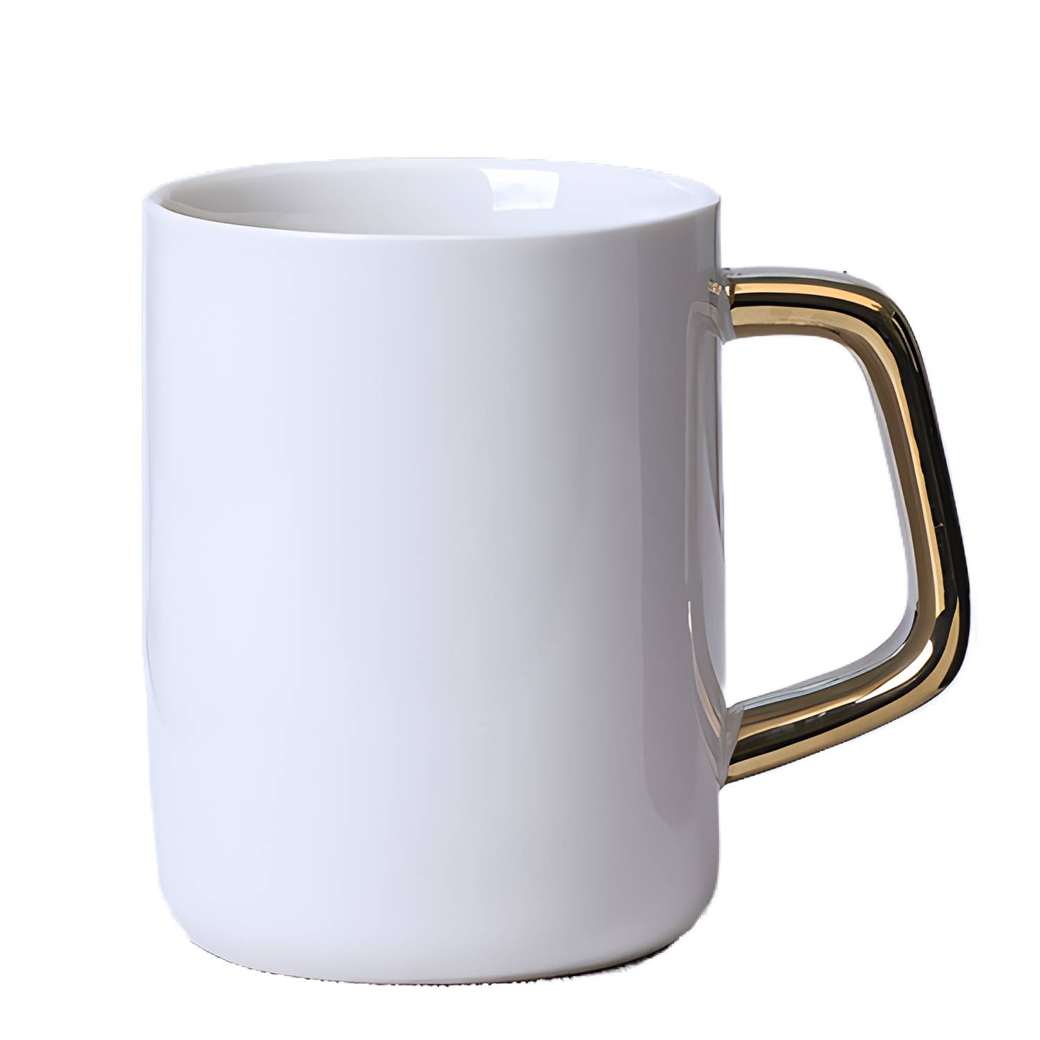 Ceramic Mug with Gold Handle Customized 4