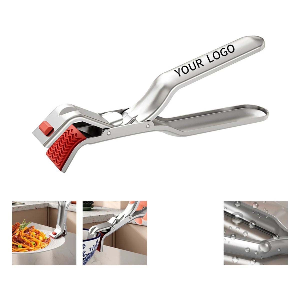 Compact Stainless Steel Tongs for Grilling and Baking 5