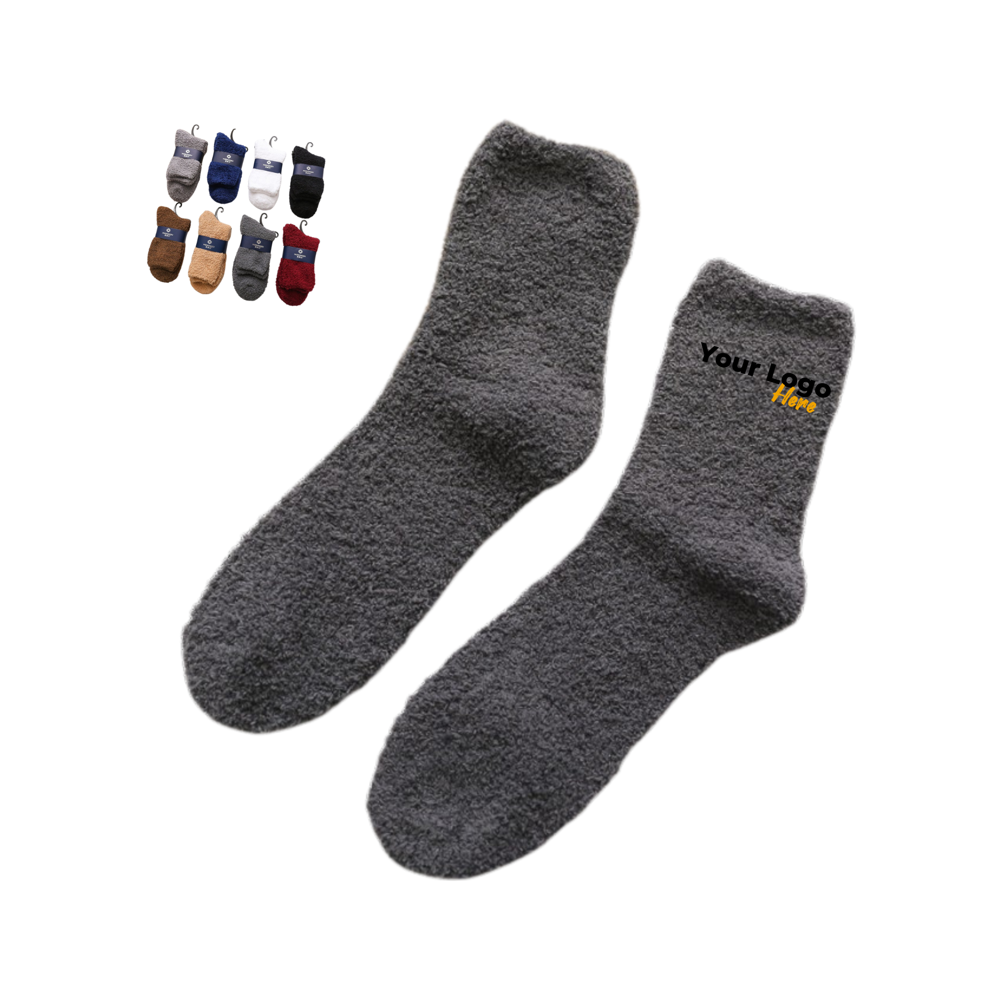Winter Custom Fuzzy Feet Socks 2