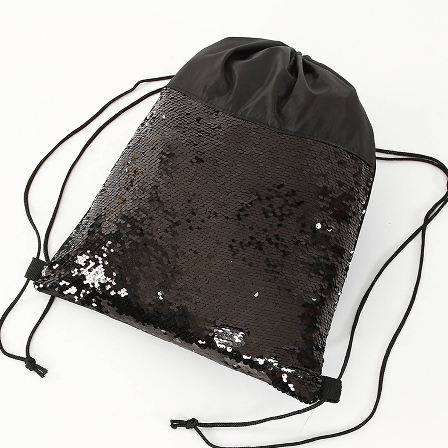 Sport Stylish Sequin Drawstring Backpack 8