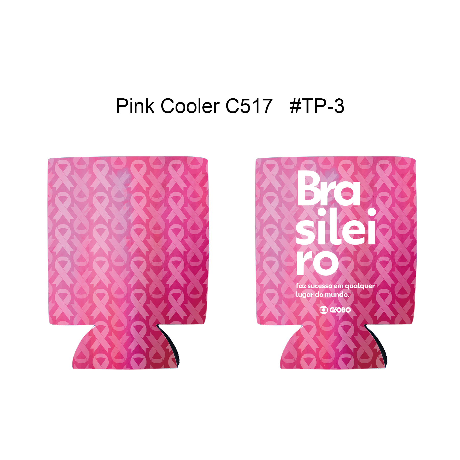 Free Shipping Ribbon Design Sublimated Collapsible Can Cooler 7