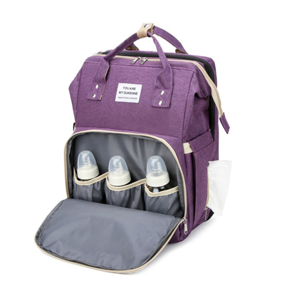 Portable Mommy Diaper Backpack w/USB Charging Port 6