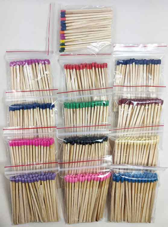 80mm (approx. 3 in.) Bulk Wooden Match Sticks - (approx)45 ct. bags 1