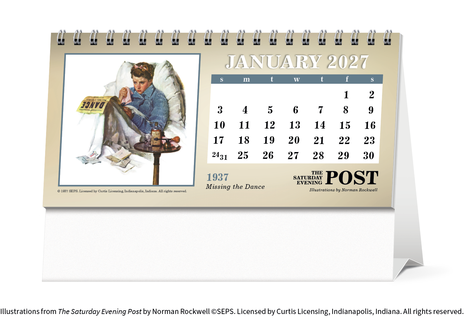 Triumph® Calendars The Saturday Evening Post Illustrations by Norman Rockwell Desk Calendar 63