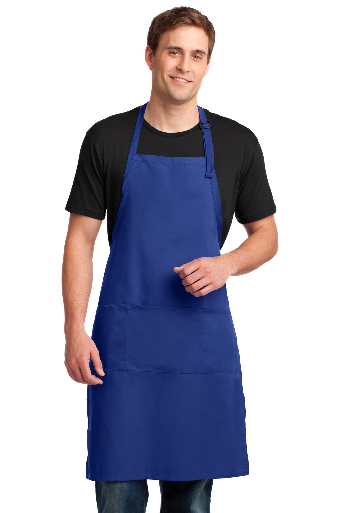 Port Authority Easy Care Extra Long Bib Apron with Stain Release. A700 14
