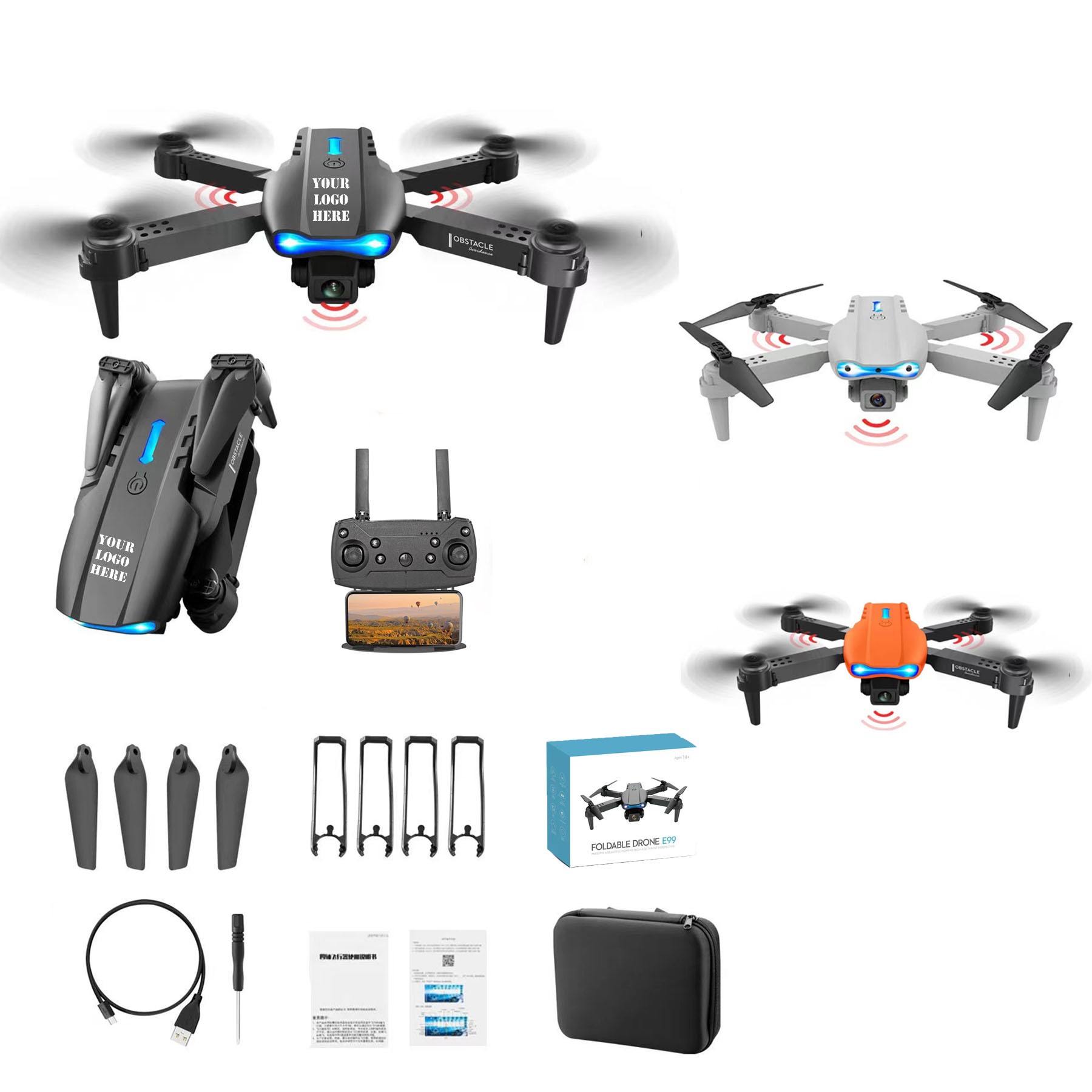 4K Aerial Photography Obstacle Avoidance Drone UAV