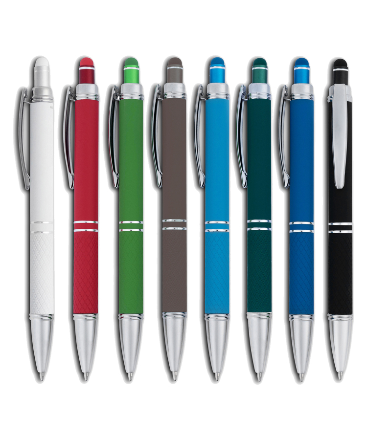 Union Printed - Lucy Stylus Satin Soft Touch Click Metal Pen 3